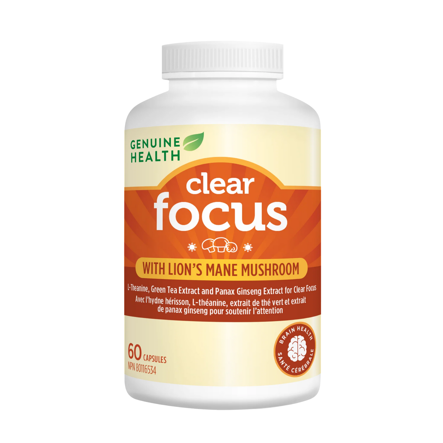 Clear focus concentration - avec hydne hérisson 60 capsules