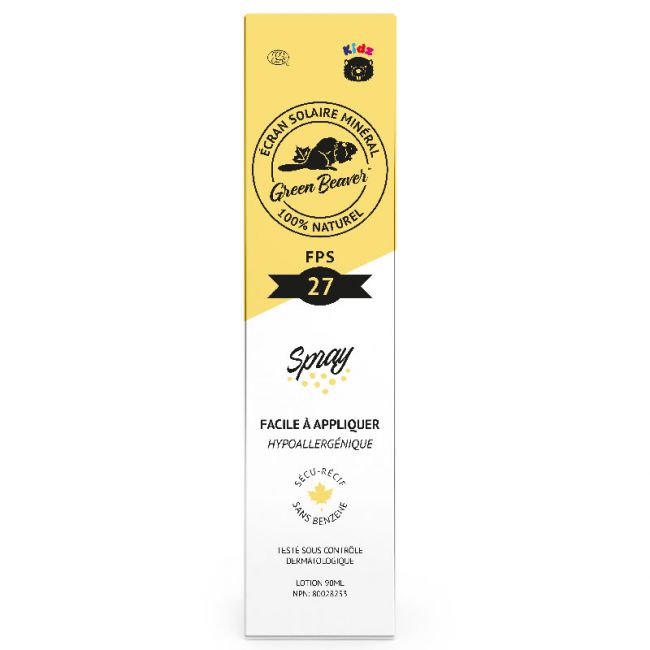 Vaporisateur écran solaire pour enfants FPS 27
