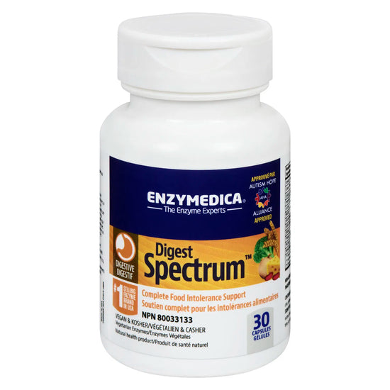 Enzymes soutien complet pour intolérances alimentaires 30 capsules