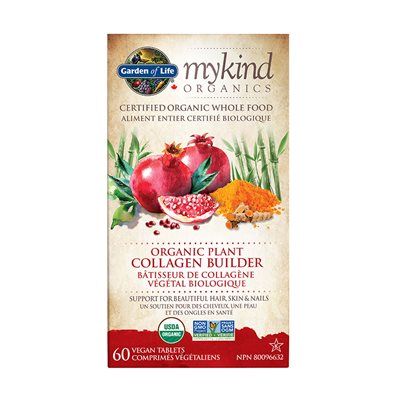 Mykind organics Bâtisseur de collagène végétal biologique 60comprimés