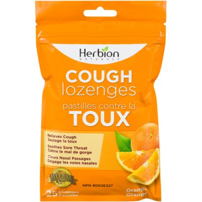 Pastilles contre la toux à l'orange