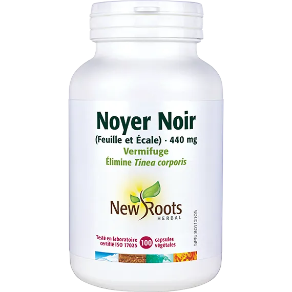 Noyer noir (Feuilles et écale)440mg 100capsules