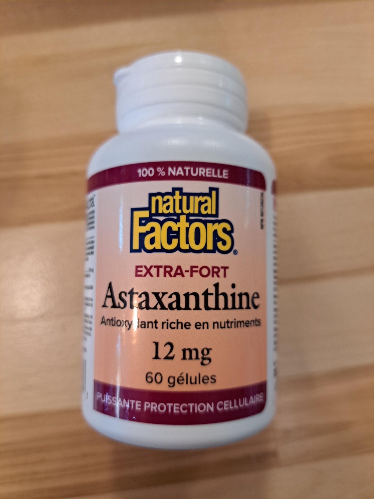 Astaxanthine extra-fort 12 mg 60gélules