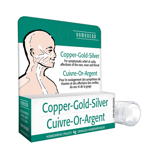 Granules homéopathiques Cuivre-Or-Argent 4g