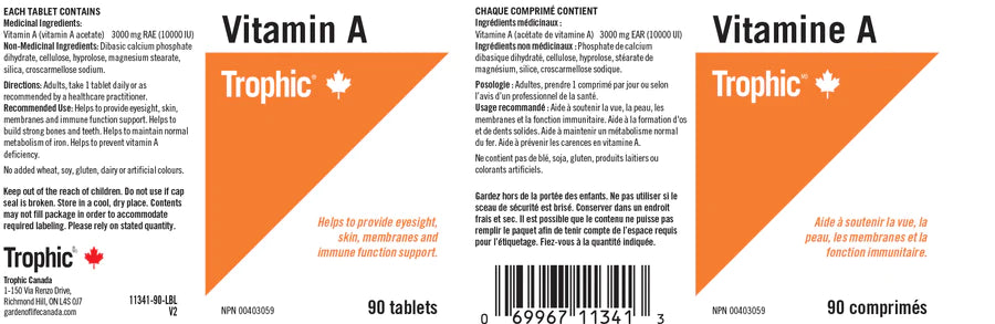 Vitamine A 90comprimés