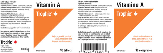 Vitamine A 90comprimés