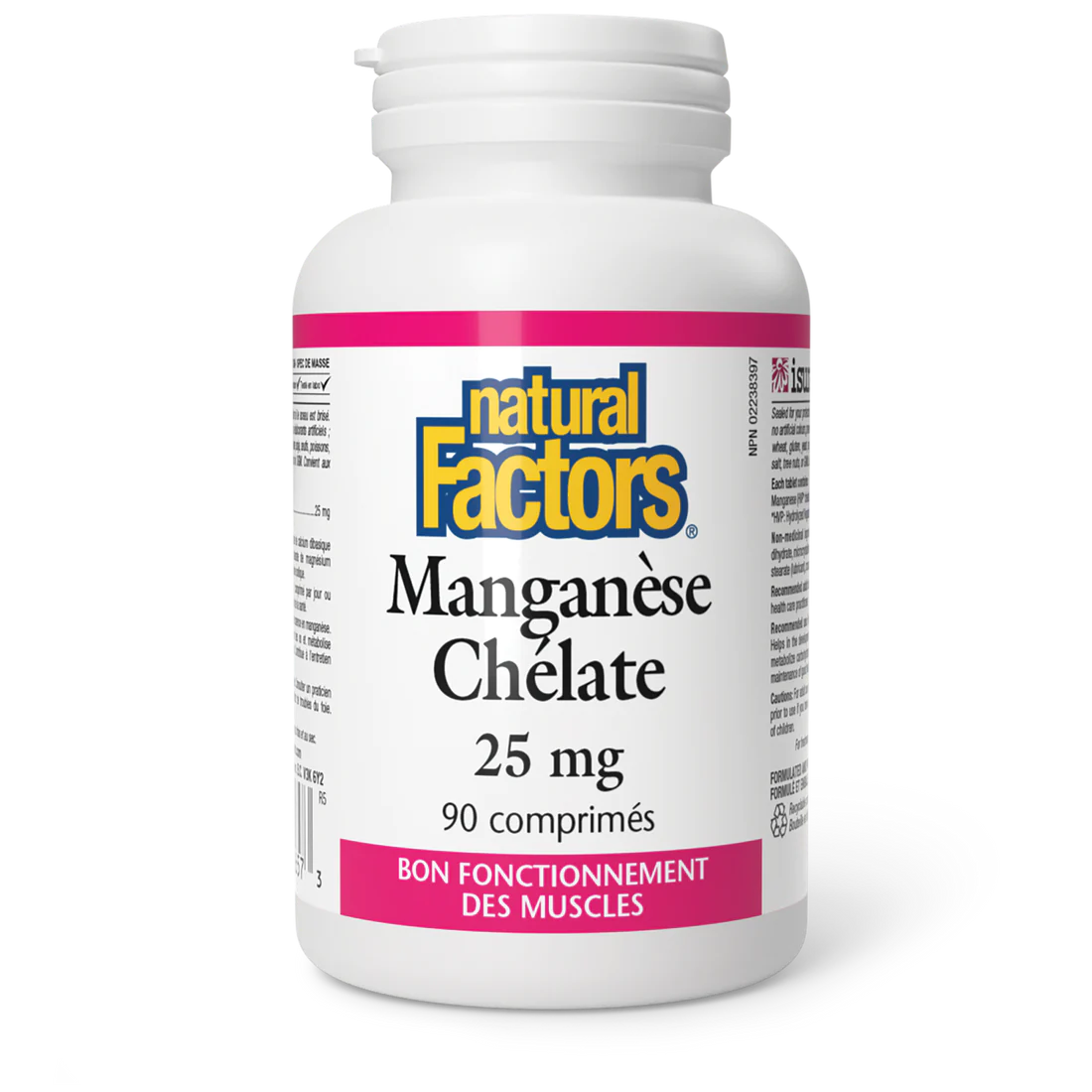 Manganèse 25mg 90 comprimés