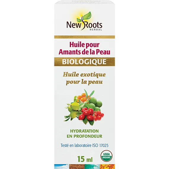Huile végétale les Amants de la peau biologique 15ml