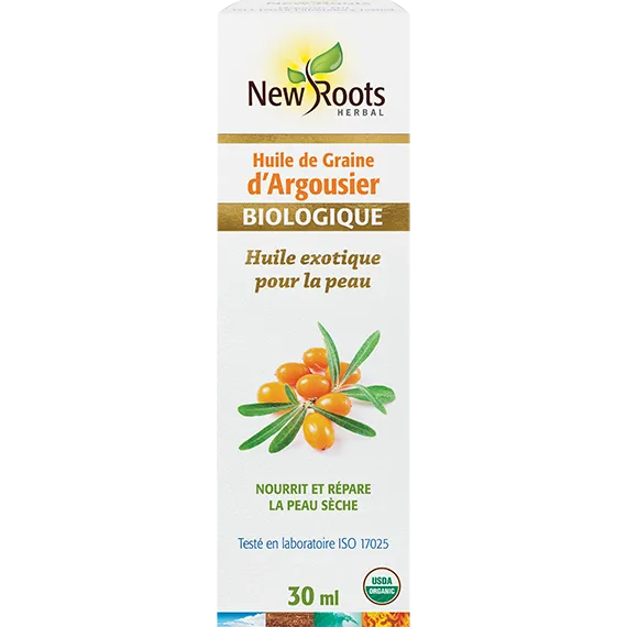 Huile végétale de graine d'Argousier biologique 30ml