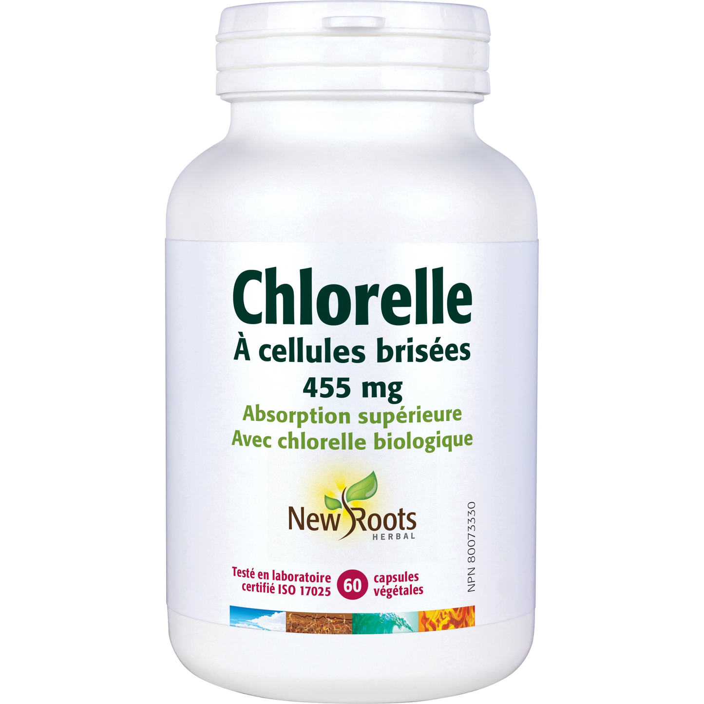 Chlorelle à cellules brisées 455mg