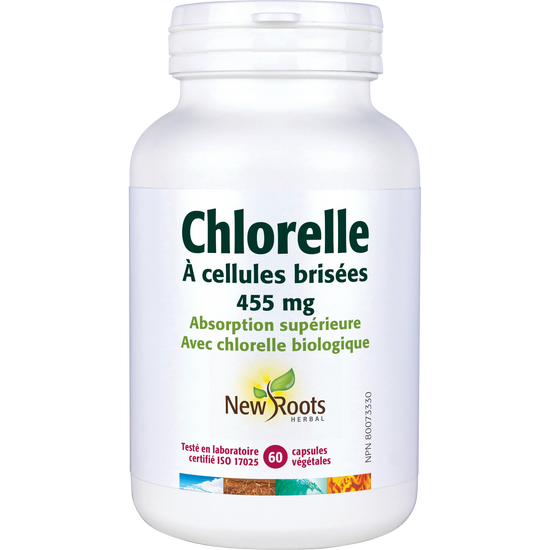 Chlorelle à cellules brisées 455mg