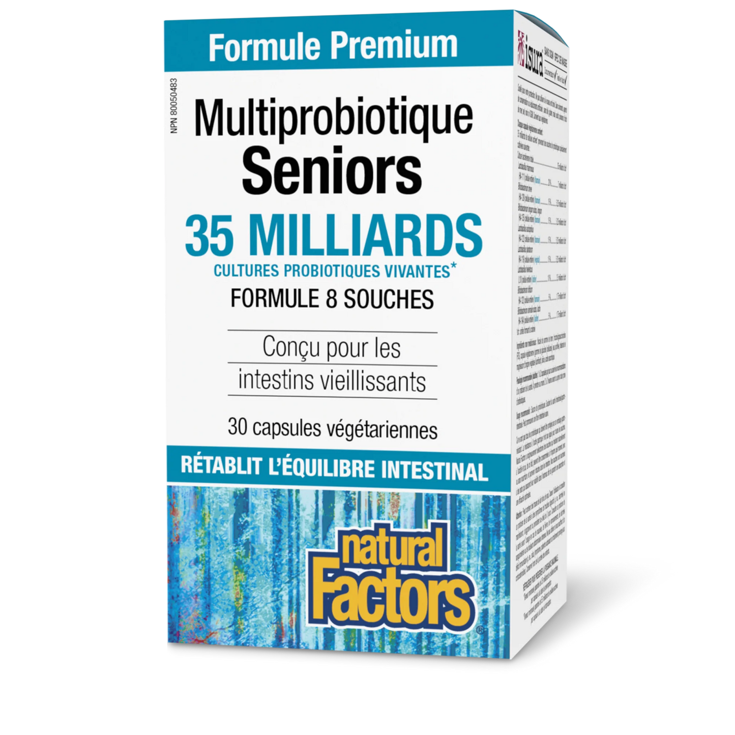 Multiprobiotique Seniors 35 milliards de cultures 30 capsules