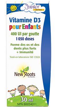 Vitamine D3 pour enfants 400UI 30ml