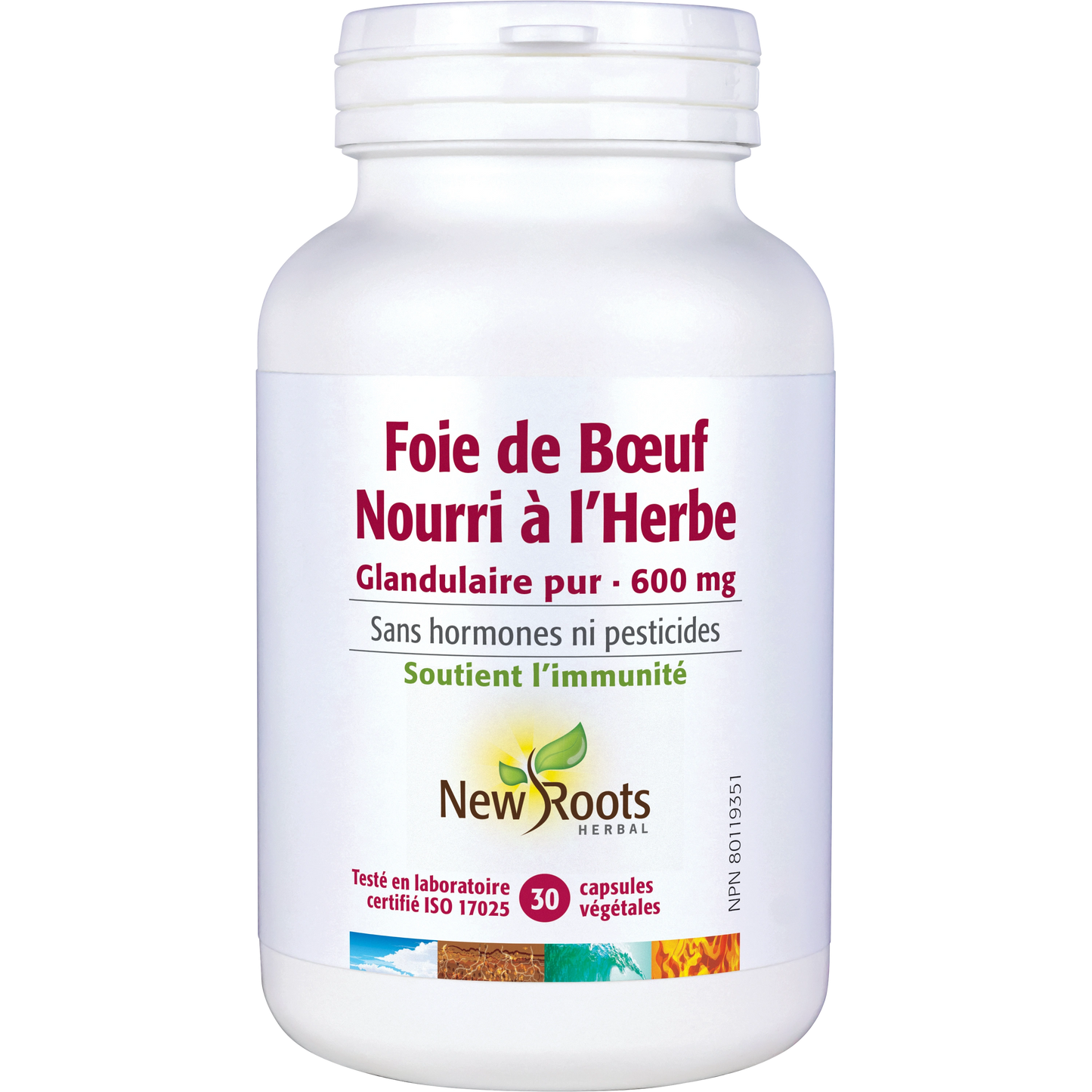 Foie de bœuf nourri à l'herbe 30capsules