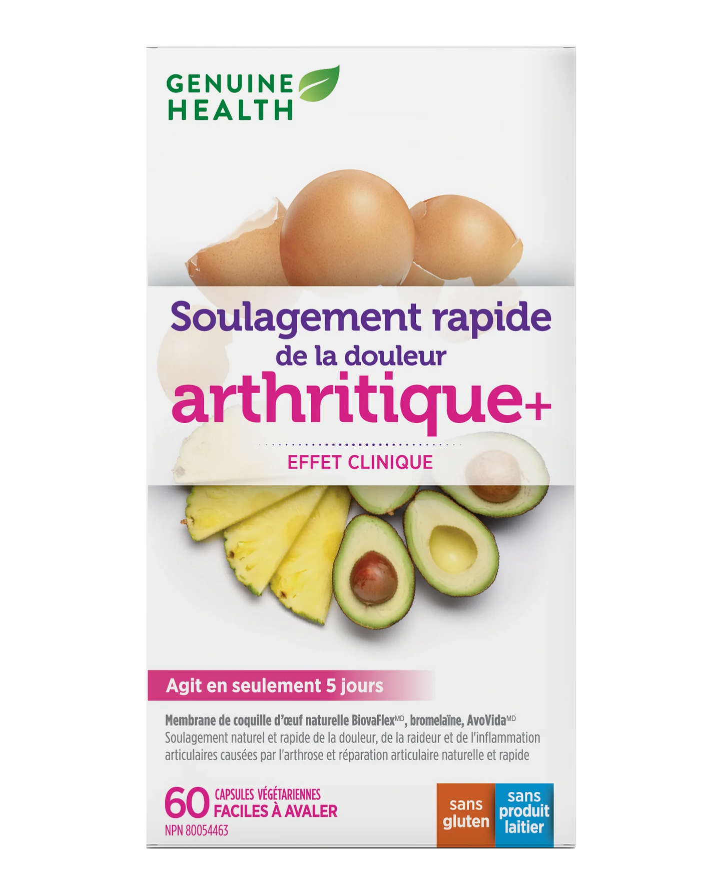 Soulagement de la douleur arthritique+ 60caps