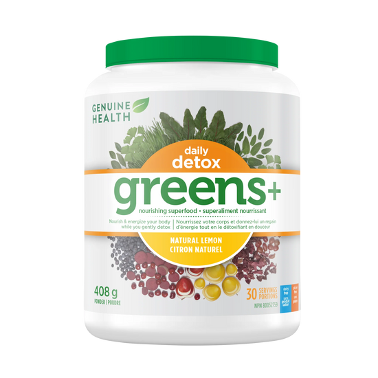 Greens+ détox quotidien - citron naturel 408g