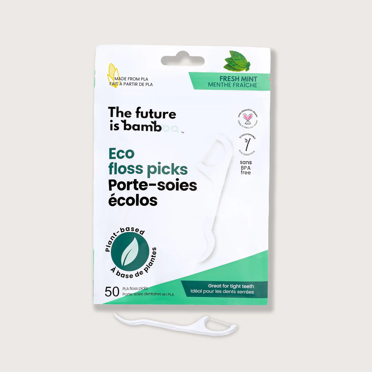 Porte-soies menthe écolo