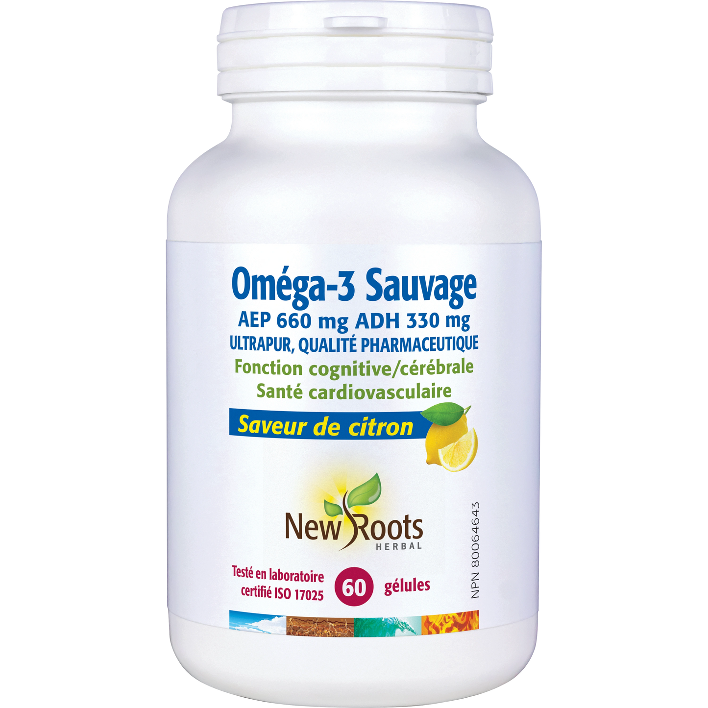 Oméga-3 sauvage EPA 660mg - DHA 330mg 60 gélules