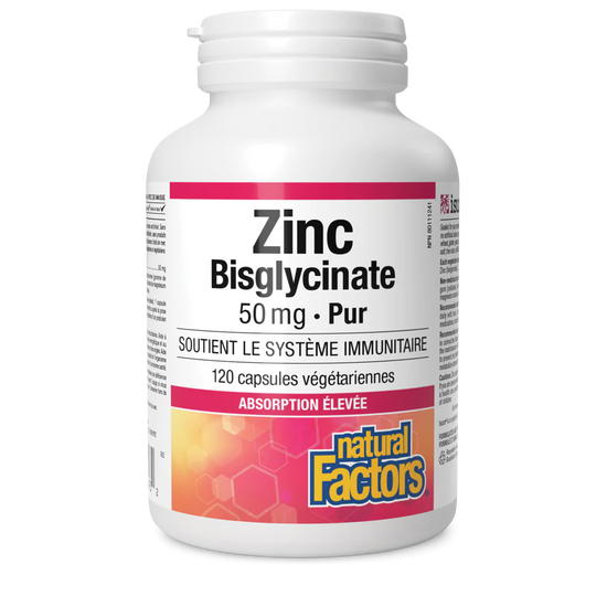 Zinc bisglycinate 50mg 120 capsules