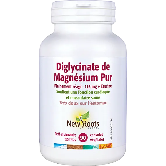 Magnésium bisglycinate pur + taurine 90capsules