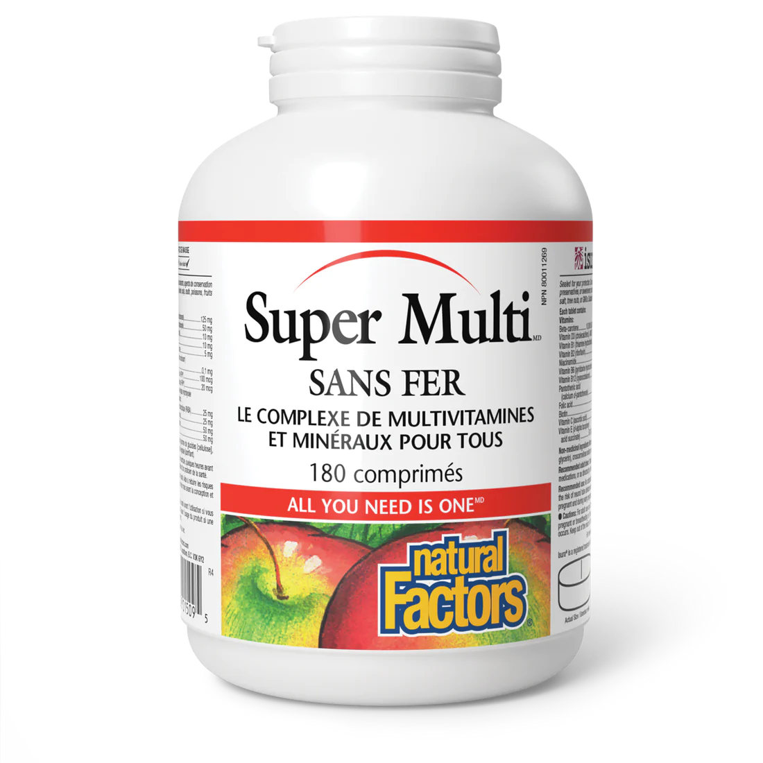 Super multi sans fer 180 comprimés