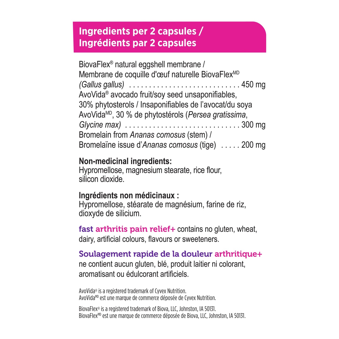 Soulagement de la douleur arthritique+ 60caps