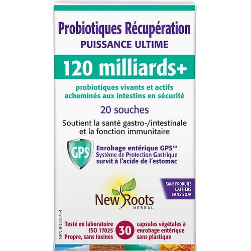 Probiotiques récupération puissance ultime 120milliards 20souches 30capsules