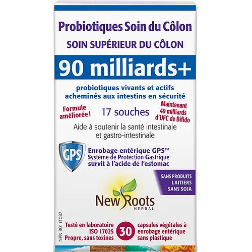 Probiotiques soin du côlon 90milliards 30capsules