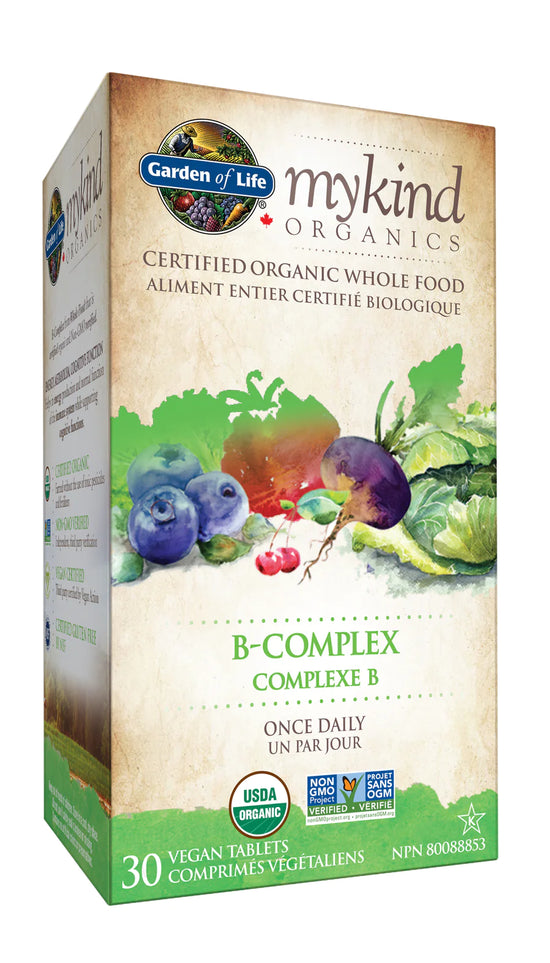 Mykind organics Complexe B 30comprimés