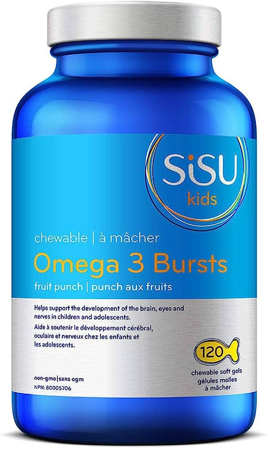 Omega-3 à mâcher saveur punch aux fruits 120gélules