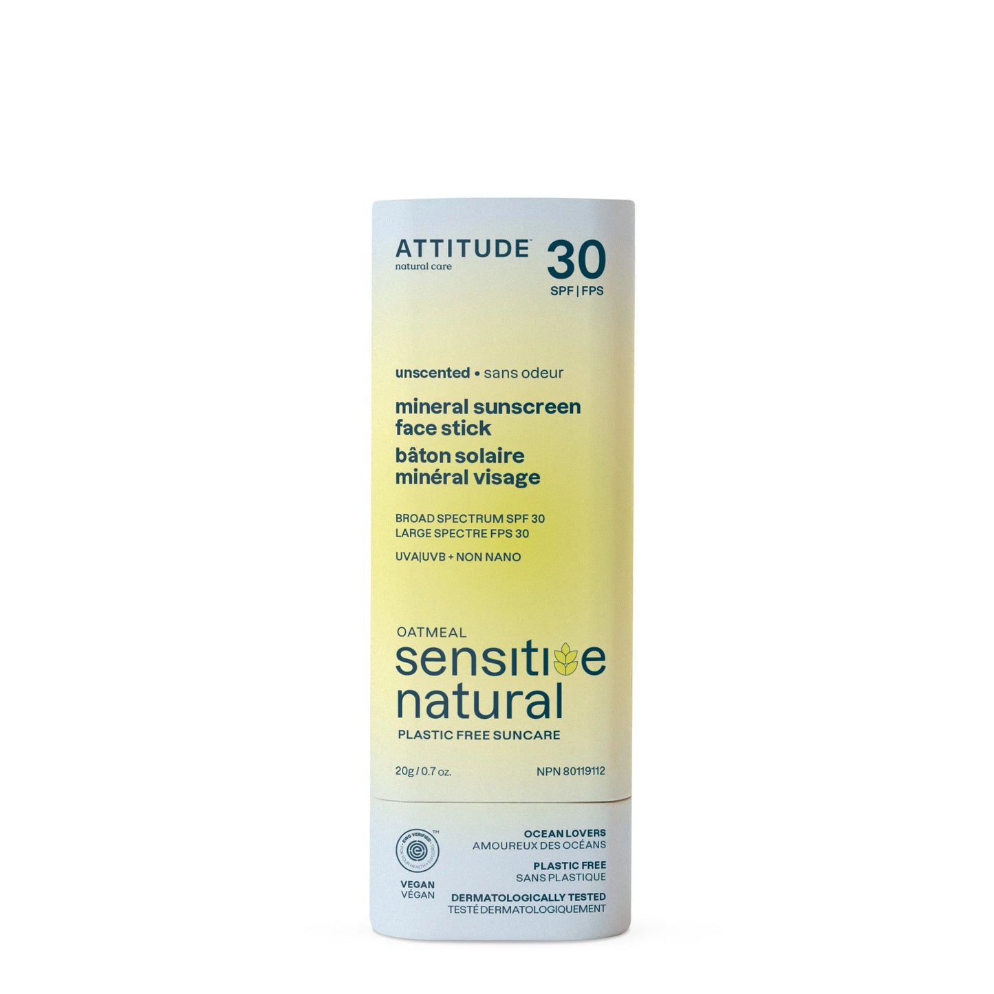 Bâton solaire minéral visage 20g