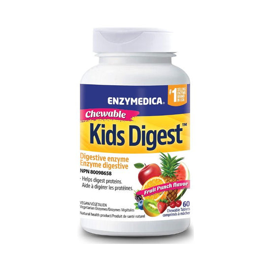 Enzymes digestives pour enfants 60comprimés à croquer