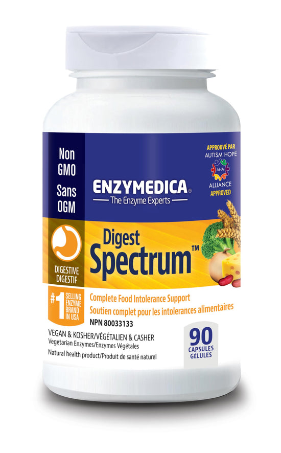 Enzymes soutien complet pour intolérances alimentaires 30 capsules