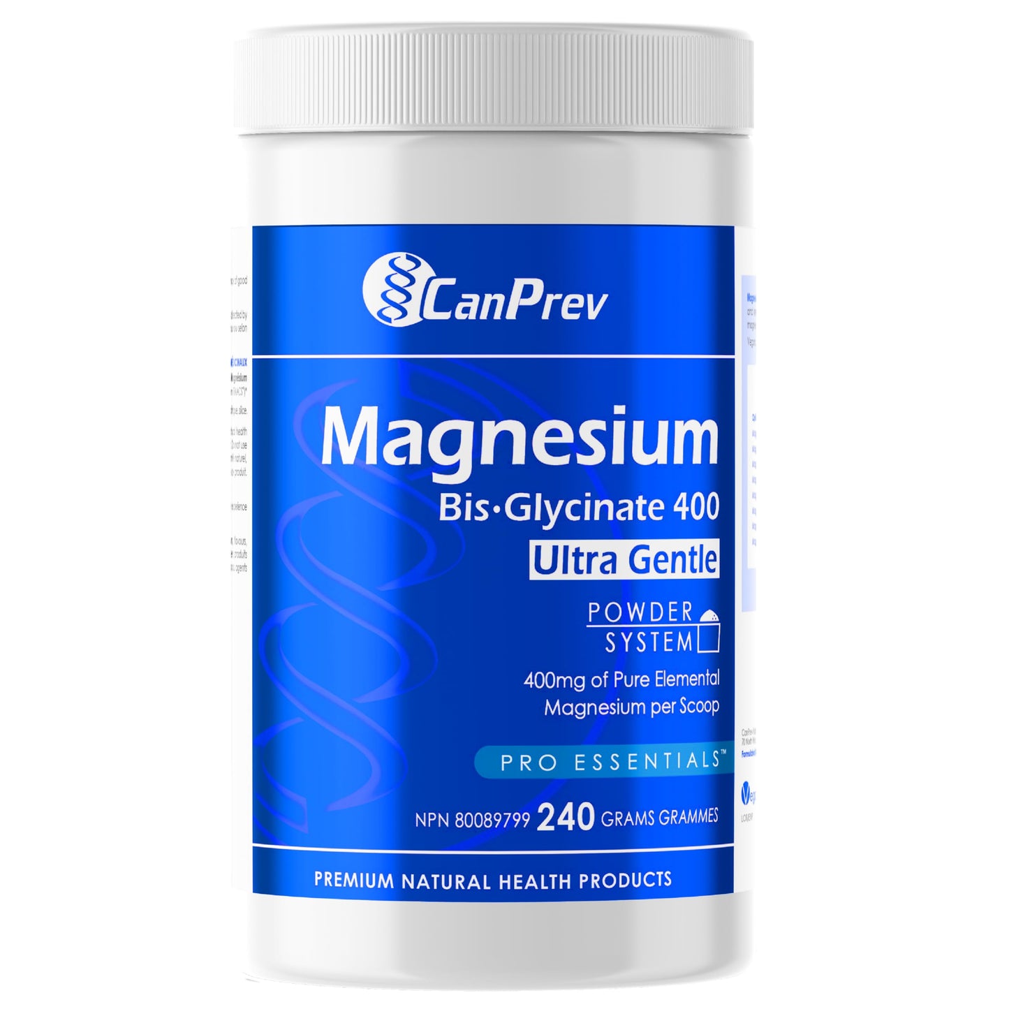 Magnésium bis-glycinate 400 mg 240g de poudre