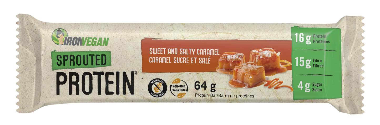 Barre protéiné IronVegan brownie double chocolat 64g
