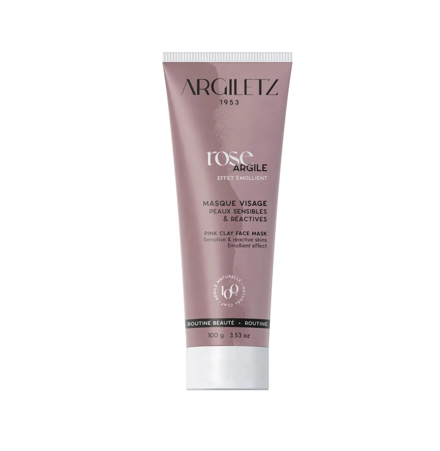 Masque visage argile rose peaux sensibles & réactives 100g