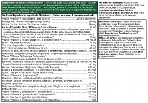 Multivitamine Bébé et Moi 2  multi postnatale 60 comprimés