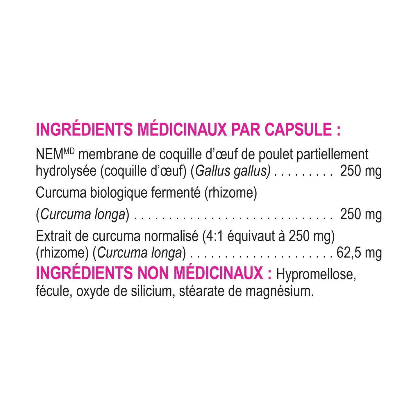 Soulagement rapide des articulaires 60 capsules