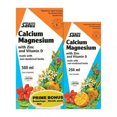 Calcium magnésium liquide (500ml + 250ml Boni)