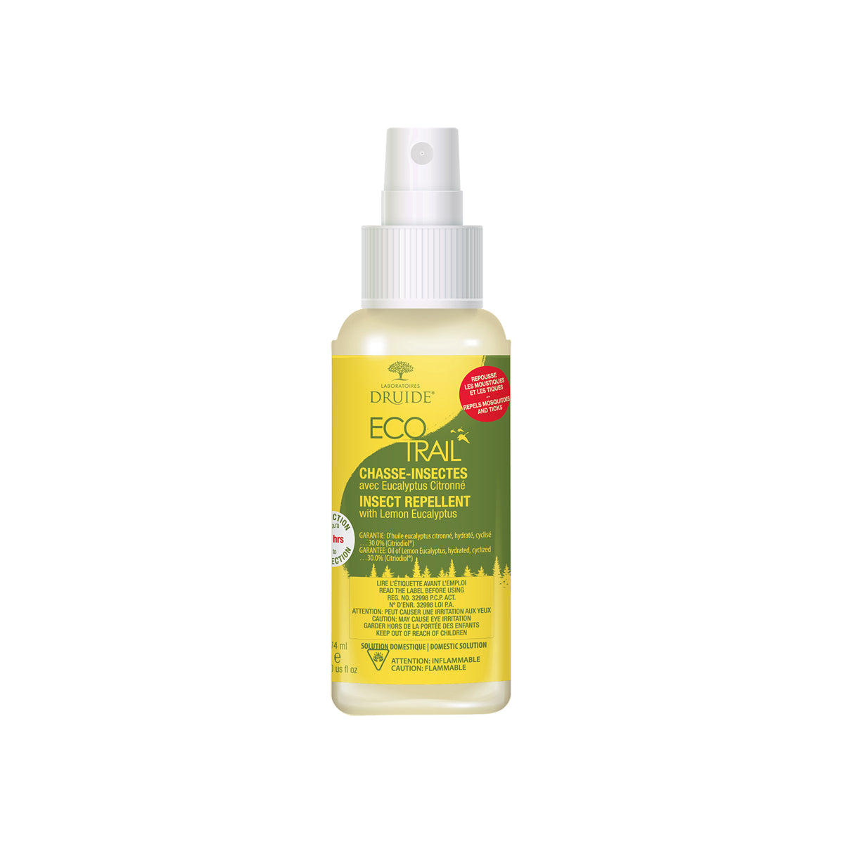 Chasse-insectes avec eucalyptus citronné 74ml