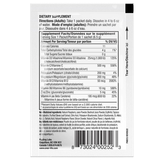 Ener-D 24sachets saveur de framboises