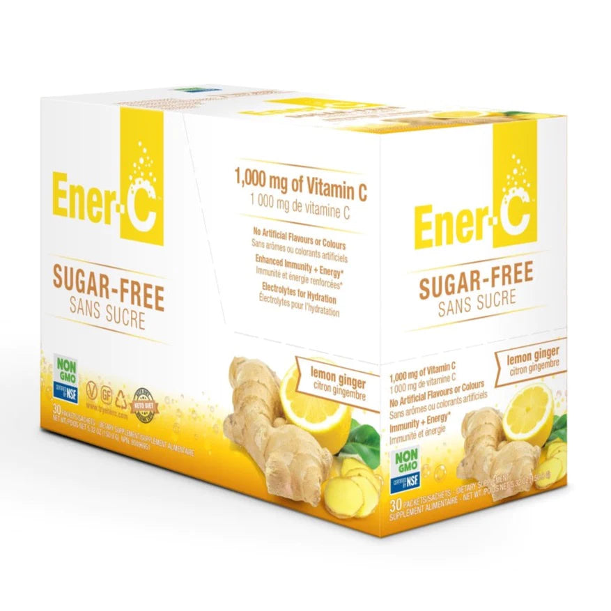 Ener-C sans sucre saveur citron-gingembre 30sachets