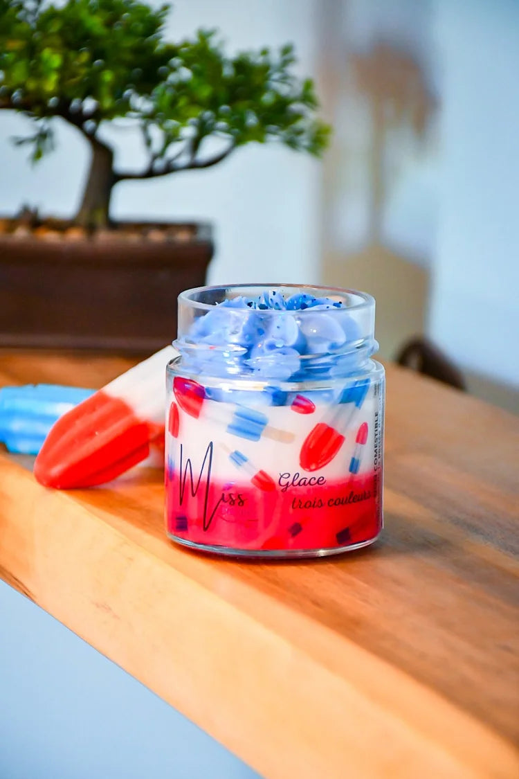 Bougie Glace trois couleurs
