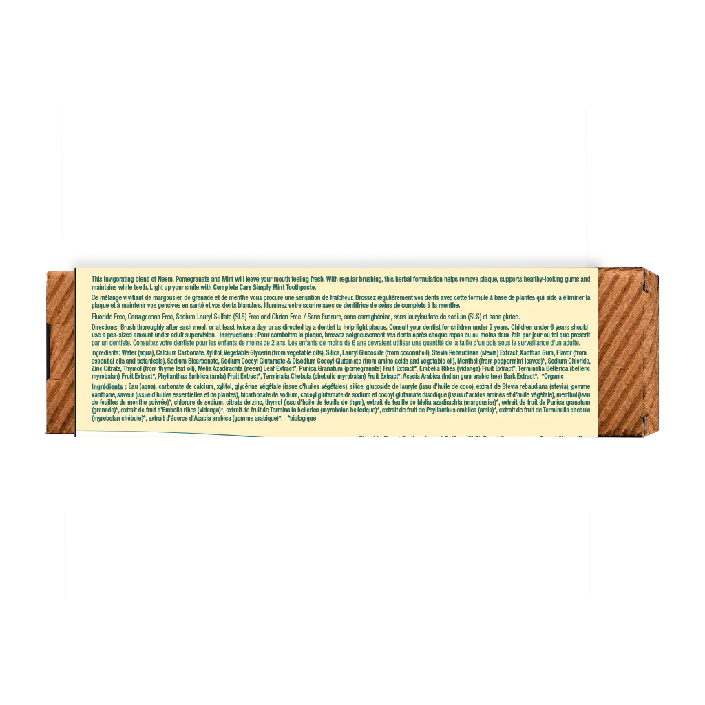 Dentifrice de soins complets menthe tout simplement 150g