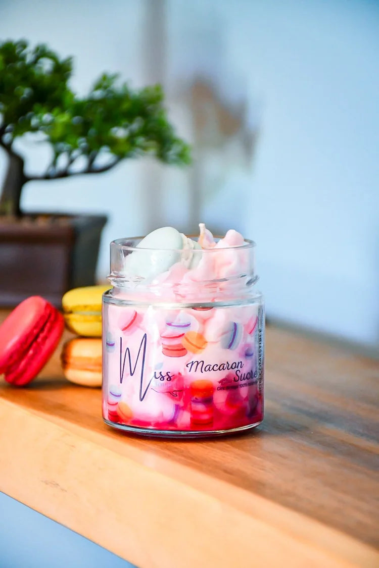 Bougie Macaron Sucré