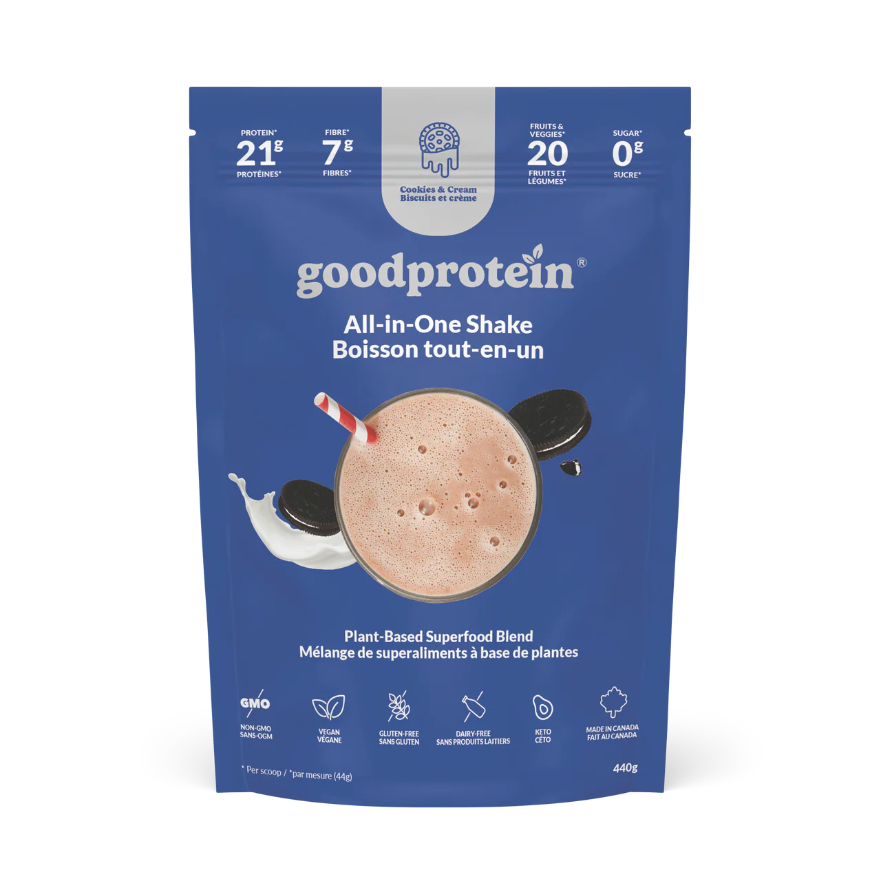 Boisson tout-en-un Biscuits et crème 440g