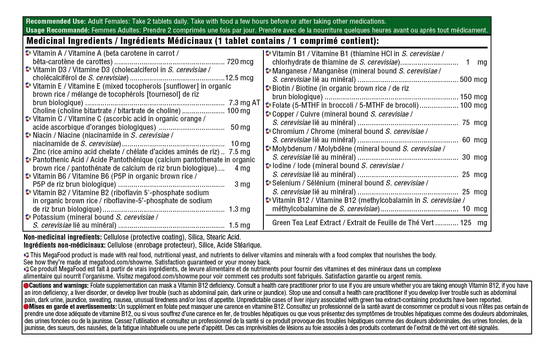 Multi pour Femmes de 55+ 60comprimés