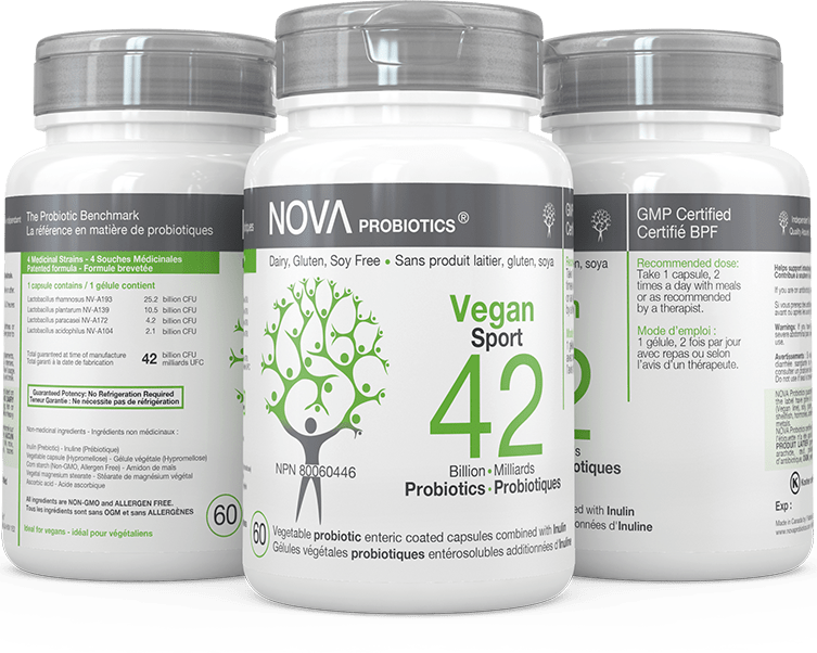 Probiotique végétalien sport 42 milliards 60capsules
