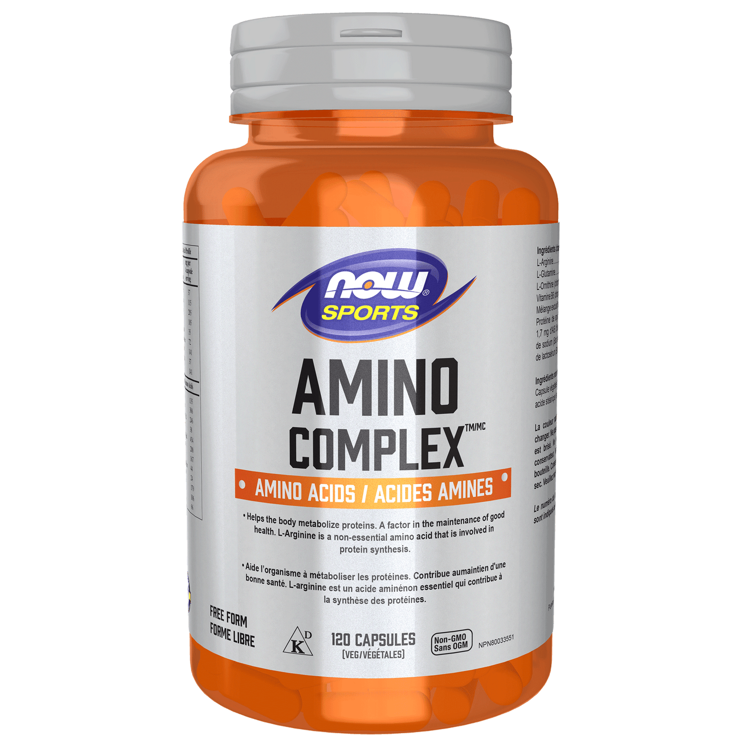 Amino Complex formule d'acides aminées 120capsules