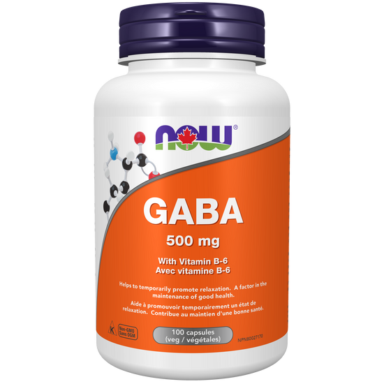 GABA 500mg avec B-6 100capsules